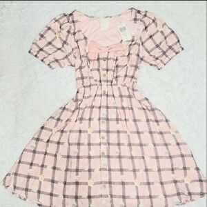 Hot Topic Pink Hello Kitty & Friends Babydoll Dress Women's US Small! ✨️ NWT